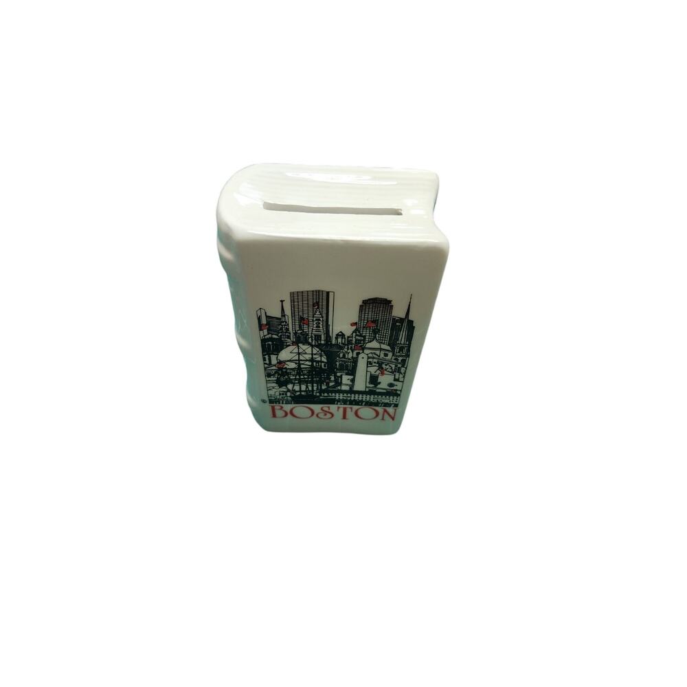 Ceramic Boston Coin bank  Souvenir piggy bank